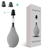 Ear Pressure Tool Portable Ear Pressure Relief Suction Device Wih 3 Sizes of Earplugs Inner Ear Pressure Relief Tool for Headach